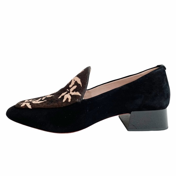 AD & Daughters Calf Hair Floral Loafers Floral 8 - Picture 7 of 9